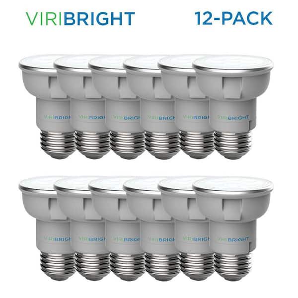 Viribright 35-Watt Equivalent PAR16 Dimmable UL Listed 90Plus CRI Flood LED Light Bulb, Warm White 2700K (12-Pack)