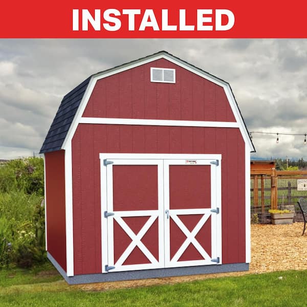 Professionally Installed Tahoe Series Independence 10 ft. W x 12 ft. D Wood Storage Shed 7 ft. Sidewall (120 sq. ft.)