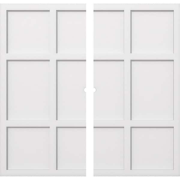 Ekena Millwork 1 in. P X 12-1/2 in. C X 36 in. OD X 1 in. ID Rubik Architectural Grade PVC Contemporary Ceiling Medallion, Two Piece