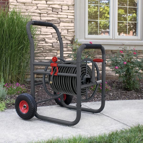  Garden Hose Reel Cart Suncast CPLPPJ100DT Hideaway with  100-Foot Hose Capacity, Heavy Duty Resin Portable. Perfect for Patio &  Poolside Cleaning, Garden, Yard, Backyard, Lawn Car Wash. : Patio, Lawn 
