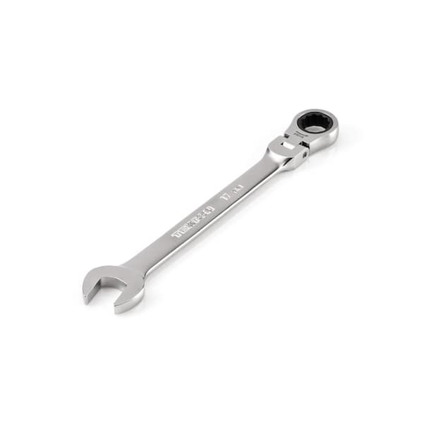 TEKTON 17 mm Flex Head 12-Point Ratcheting Combination Wrench
