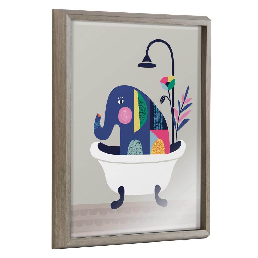 Kate and Laurel Blake Mid Century Modern Elephant in the Tub by 