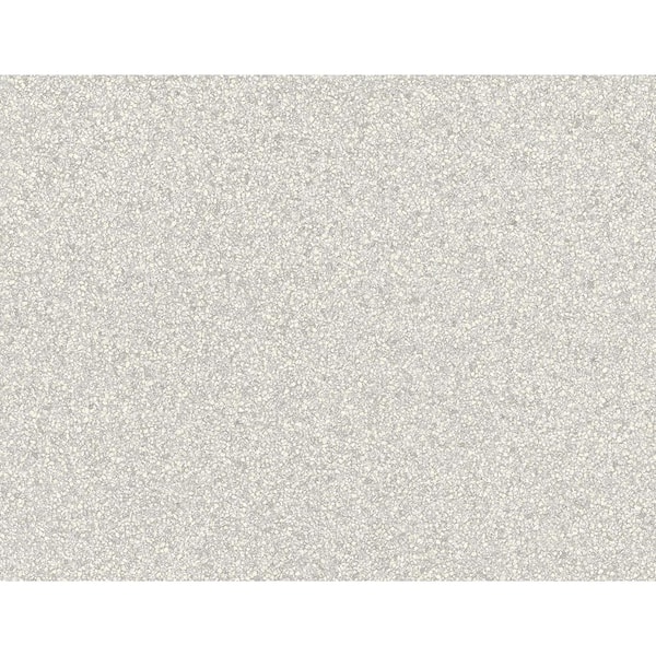 CASA MIA Mica Stone Effect Light Grey Paper Non-Pasted Strippable Wallpaper Roll (Cover 60.75 sq. ft.)