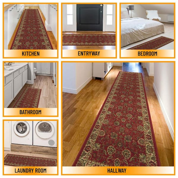 Non Slip Large Traditional Rugs Living Room Bedroom Carpet Hallway Runner  Rug