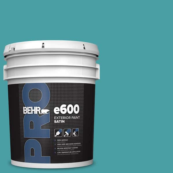 BEHR PRO 5 gal. #M460-5 Aqua Fresco Satin Exterior Paint