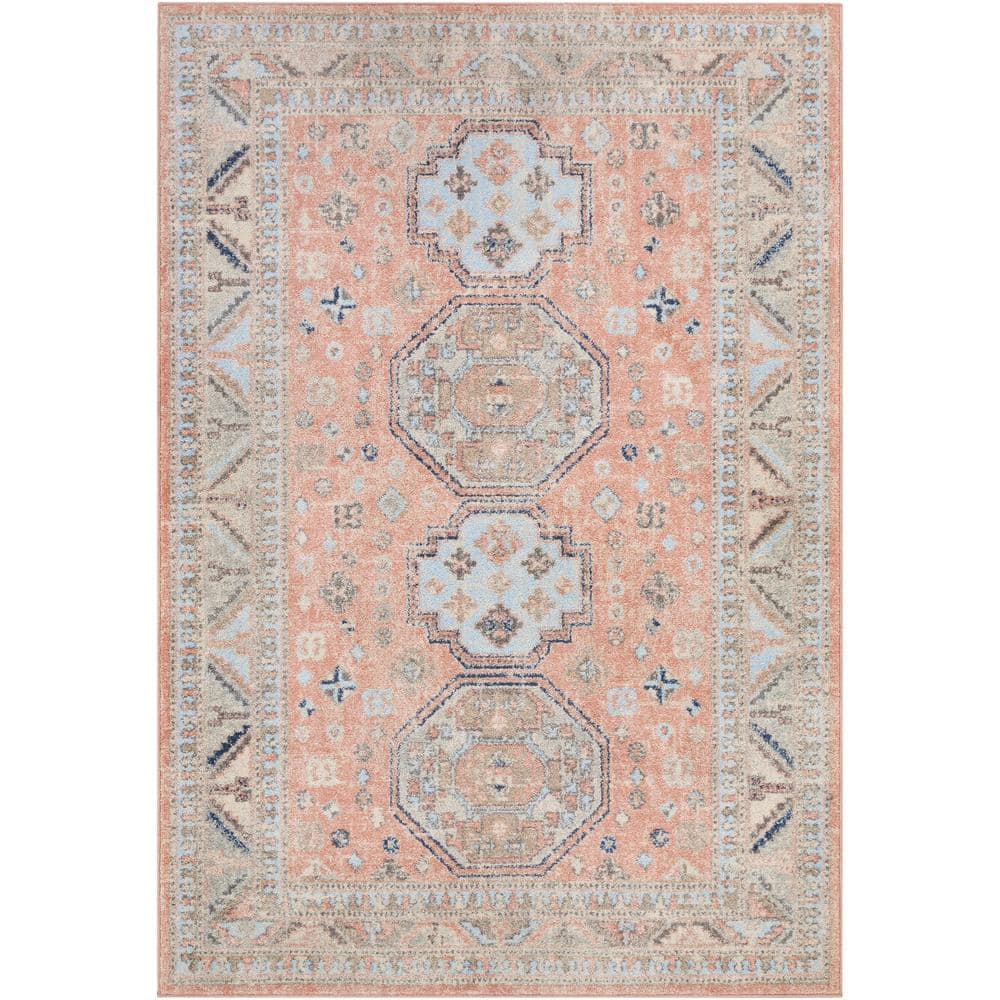 Artistic Weavers Ambra Pink ft. 10 in. x 10 ft. Medallion Area Rug  S00161027732 The Home Depot