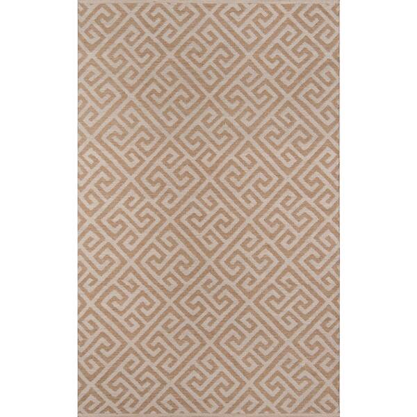 Momeni Palm Beach Brazilian Avenue Brown 2 ft. x 3 ft. Indoor Outdoor Area Rug