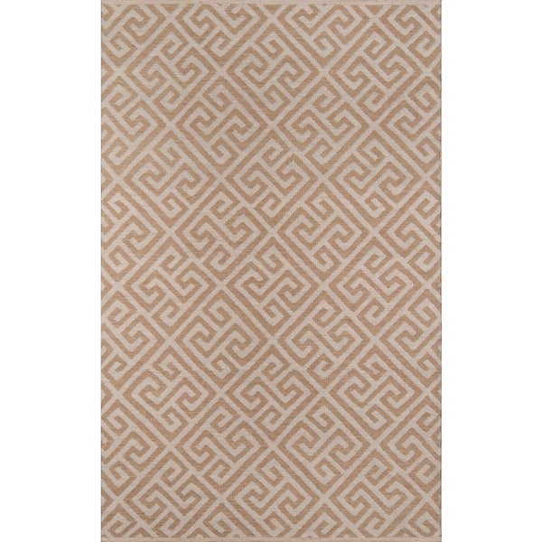 Momeni Palm Beach Brazilian Avenue Brown 7 ft. 6 in. x 9 ft. 6 in. Indoor Outdoor Area Rug
