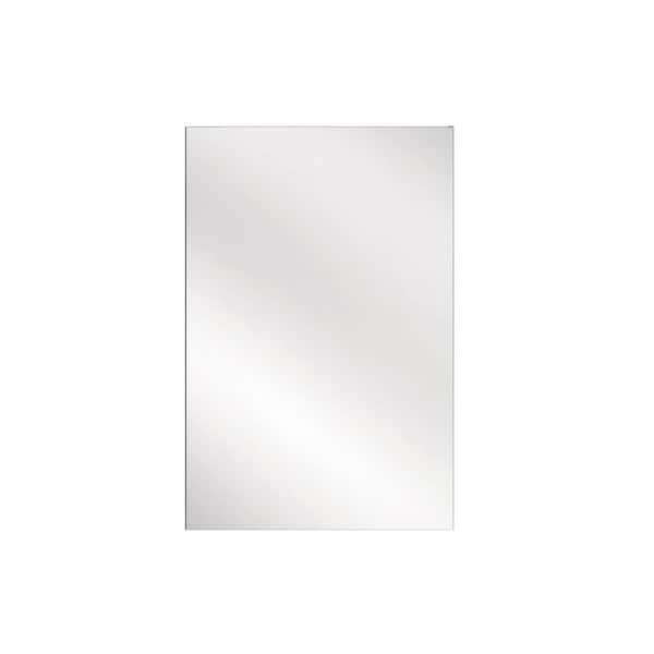16 in. W x 24 in. H Right Swing Rectangular Aluminum Medicine Cabinet with Mirror Blum Hinges