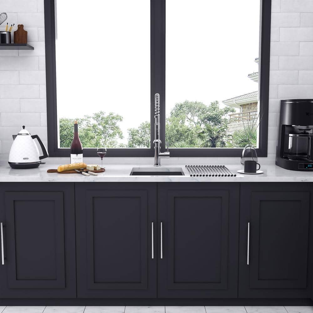 15" x 13" Brushed Stainless Steel Undermount Single Bowl Bar Sink
