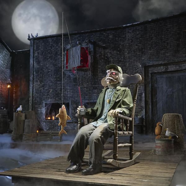 6.5 ft. Dead Water Animated LED Fisherman in Rocking Chair
