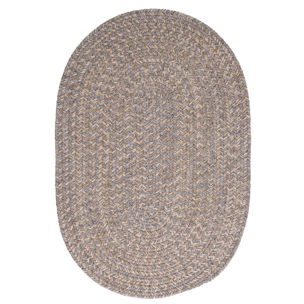 Cicero Gray 2 ft. x 6 ft. Braided Runner Rug