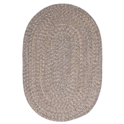 Made to Order 9' x 12' Indoor Black Oval Colonial Mills Classic Natural Border Braided Reversible Wool Rug Light Gray 9' x 12' Oval Reversible Made to Order 9' x 12' Indoor Black Oval Colonial Mills Classic Natural Border Braided Reversible Wool Rug Light Gray 9' x 12' Oval Reversible