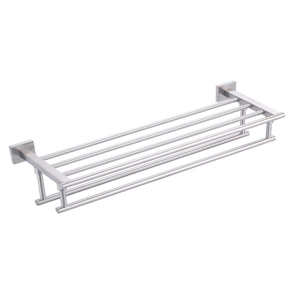 24 in. Stainless Steels Single Towel Holders Wall Mounted Towel Rack in Brurshed Nickel price history on PriceWatchPro