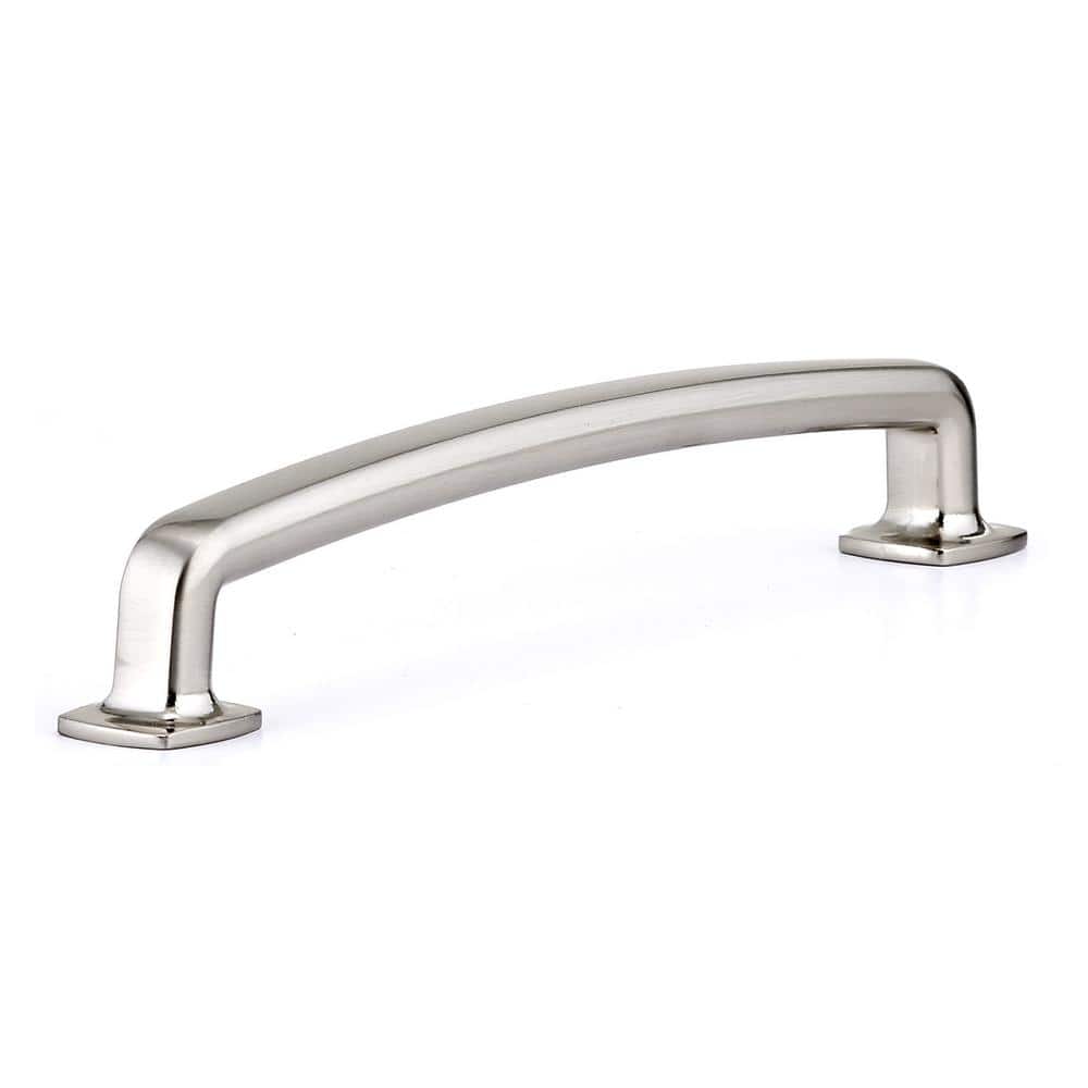Terrebonne Collection 6-5/16 in. (160 mm) Classic Brushed Nickel Curved Cabinet Bar Pull price history on PriceWatchPro
