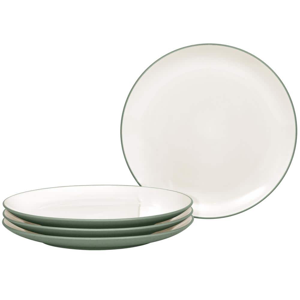Colorwave Green 10.5 in. (Green) Stoneware Coupe Dinner Plates, (Set of 4) price history on PriceWatchPro