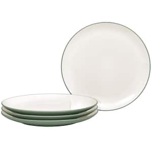 Colorwave Green 10.5 in. (Green) Stoneware Coupe Dinner Plates, (Set of 4)