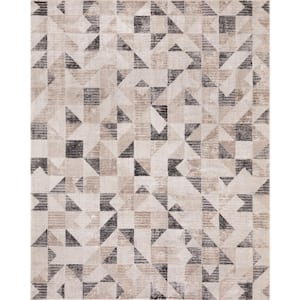 Geo Harmony Brown 5 ft. x 7 ft. Contemporary Area Rug