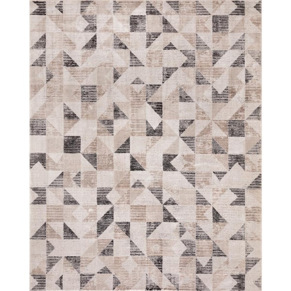 Concord Global Trading Geo Harmony Brown 7 ft. x 9 ft. Contemporary Area Rug