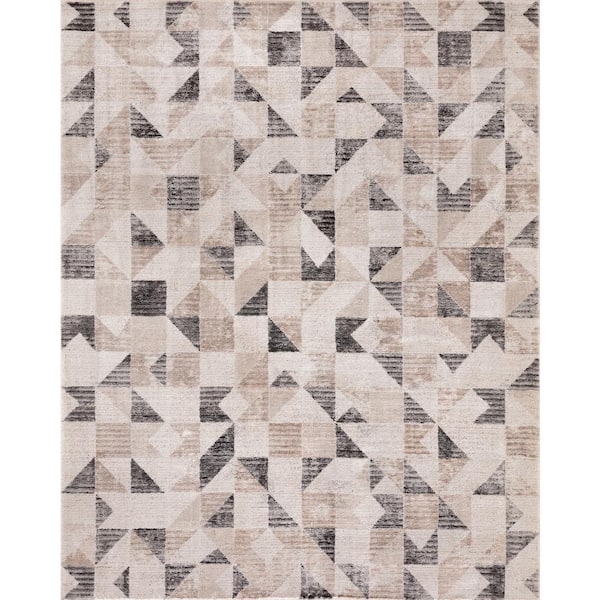 Concord Global Trading Geo Harmony Brown 8 ft. x 10 ft. Contemporary Area Rug
