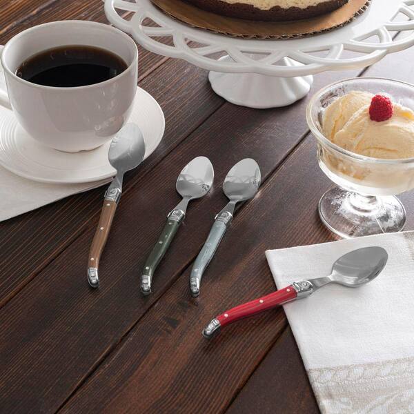 French Home Set of 4 Laguiole Stainless-Steel Coffee Spoons
