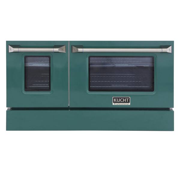 Kucht Oven Door and Kick-Plate 48 in. Green Color for KNG481 (Large and Small Ovens)