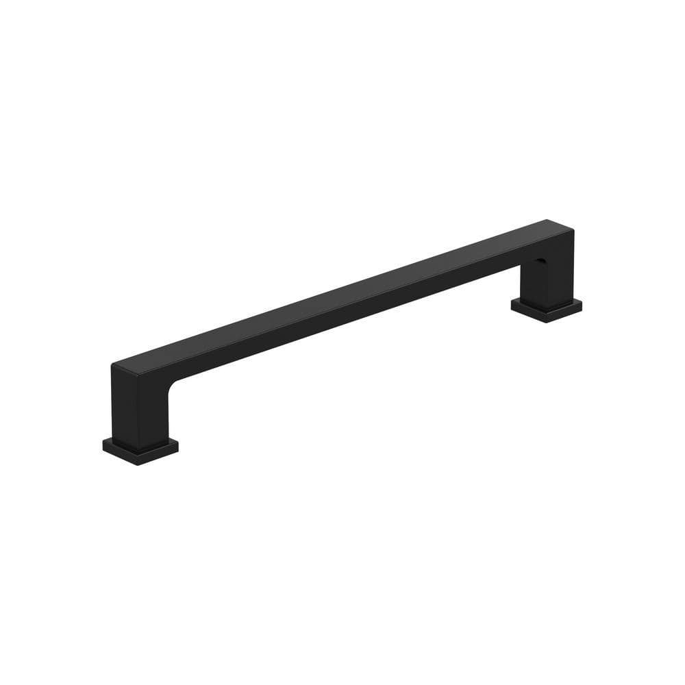 10-Pack Bridgeport 6 5/16 in.  160mm  Traditional Matte Black Bar Cabinet Pulls