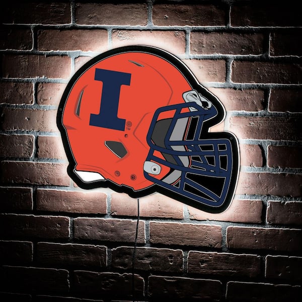 Illinois Fighting Illini 10'' x 10'' Retro Team Sign