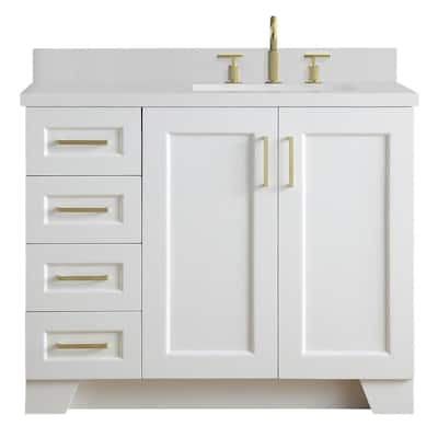 Sink On Right Side Ariel Bathroom, 48 Inch Bathroom Vanity Top With Right Offset Sink