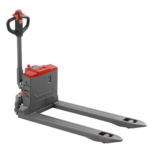 Red 4,400 lbs Lithium Fully Electric Pallet Truck with 48-Volt/20AH One Set Way Battery 48 x 27 in. Fork