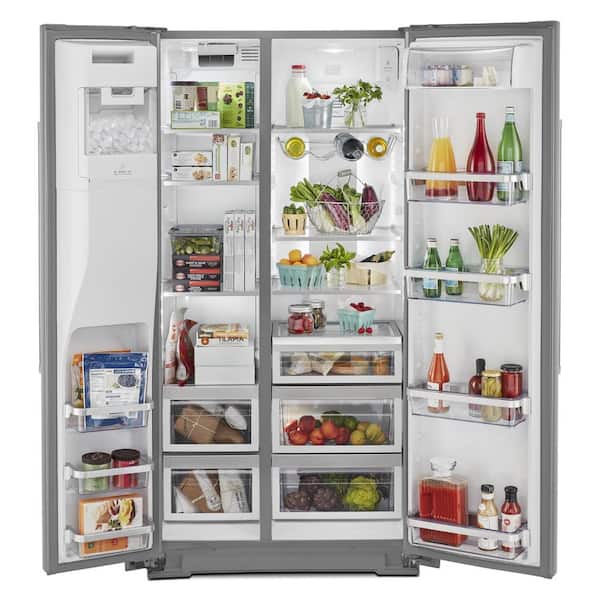 https://images.thdstatic.com/productImages/500b1684-2f6e-4d94-8cc7-cca5d4a58034/svn/stainless-steel-with-printshield-finish-kitchenaid-side-by-side-refrigerators-krsc703hps-fa_600.jpg