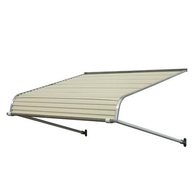 4 ft. 1100 Series Door Canopy Aluminum Fixed Awning (12 in. H x 42 in. D) in Almond