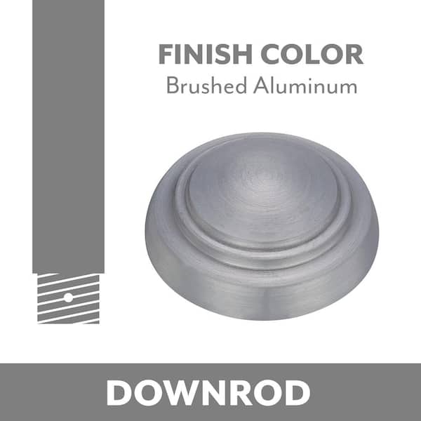 12 in. Brushed Aluminum Extension Downrod 12 in. Brushed Aluminum Extension Downrod