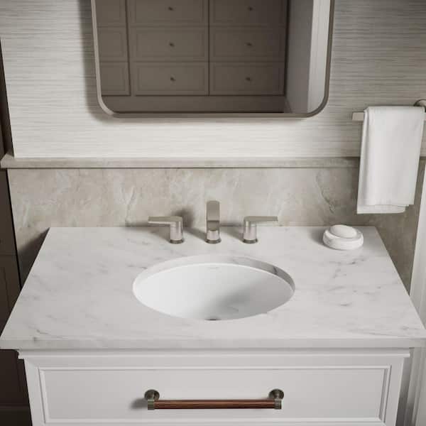 KOHLER Caxton 17 in. Oval Vitreous China Undermount Bathroom Sink