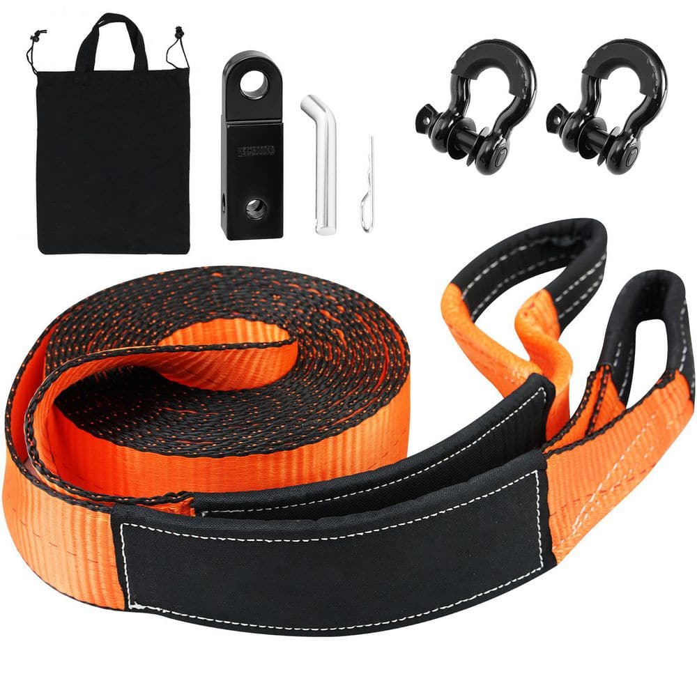Off-Road Recovery Kit, 30,000 lbs. Tow Strap, 44,092 lbs. D-Ring Shackles, 3 in. x 30 ft., Heavy Duty Winch Recovery Kit price history on PriceWatchPro