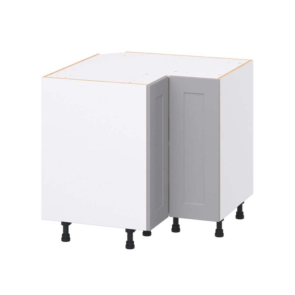 Roseland 36 in. W x 24 in. D x 34.5 in. H Assembled Shaker Standard Corner Base Kitchen Cabinet in Slate Gray price history on PriceWatchPro