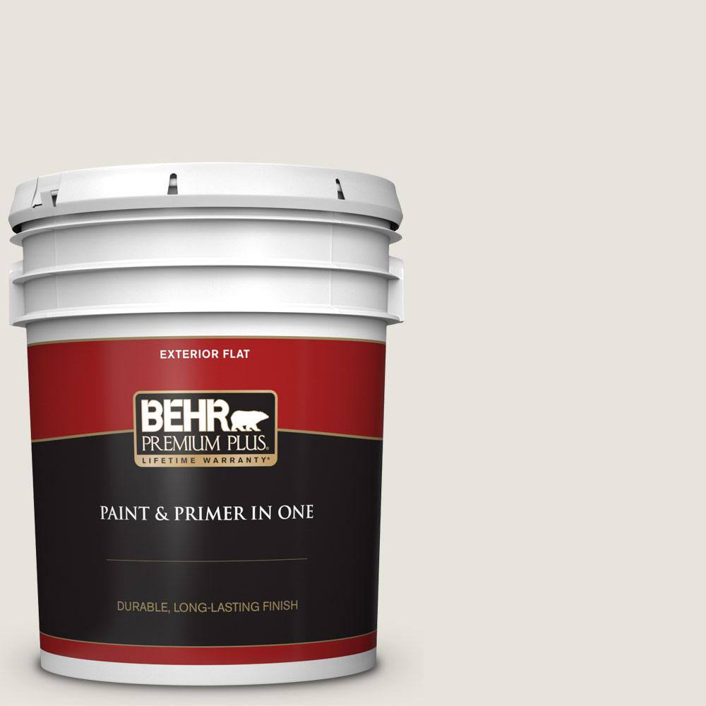 BEHR PREMIUM PLUS 5 gal. 790C1 Irish Mist Flat Exterior BEHR PREMIUM PLUS 5 gal. 790C1 Irish Mist Flat Exterior