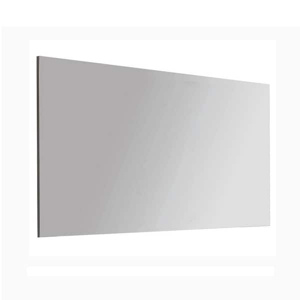 47 in. W x 28 in. H Wall Mirror with Gray Finish Frame