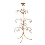 22 in. Gold Metal Ornament Tree with Hanging Branches