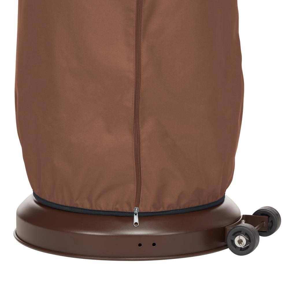 Ultimate Waterproof Beige and Brown Stand-Up Patio Heater Cover