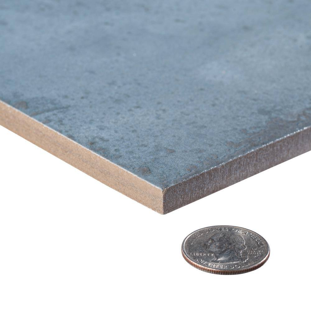 Poise Pacific Blue Matte Porcelain Square Wall and Floor Tile