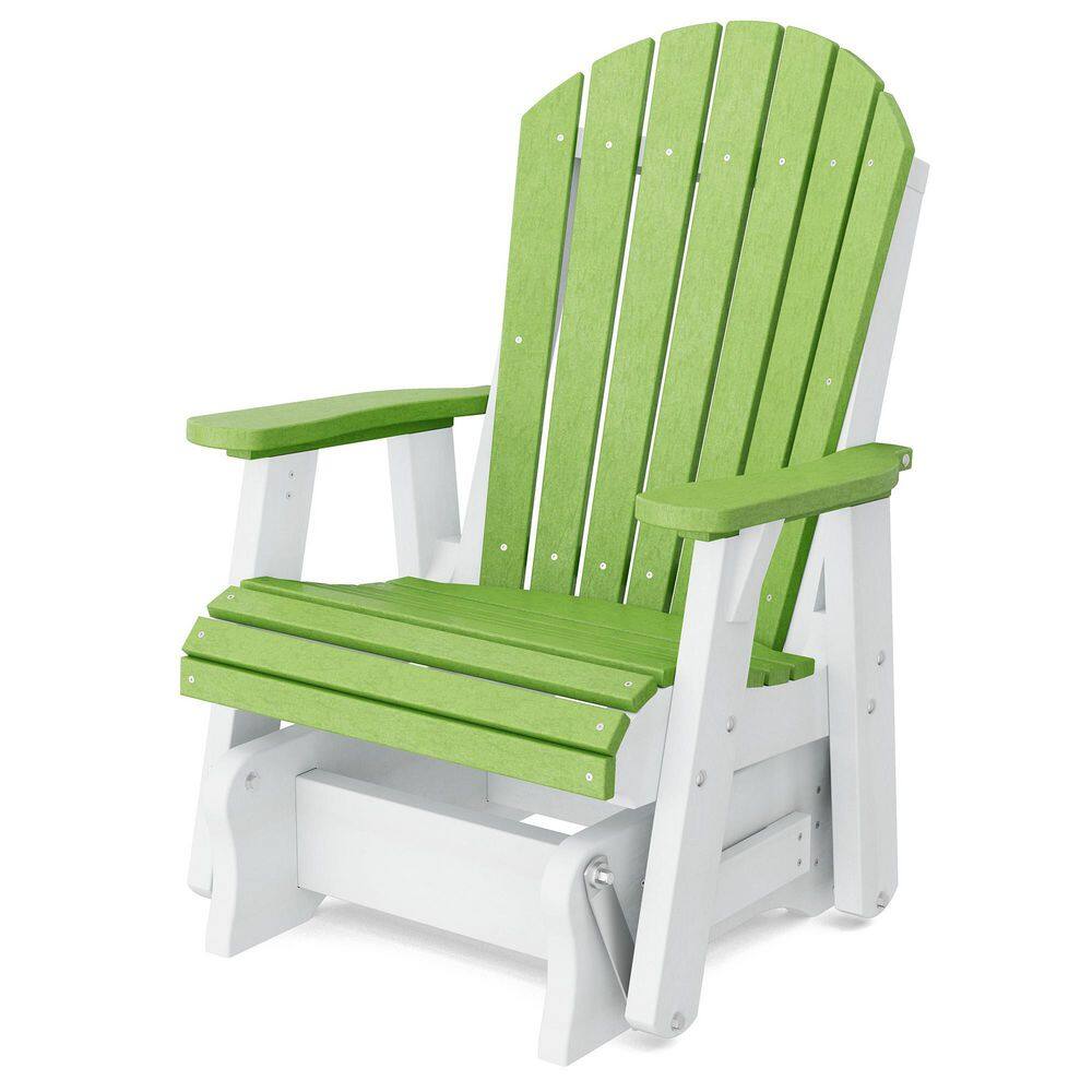 Heritage 1-Person Lime Green and White Plastic Outdoor Glider price history on PriceWatchPro