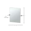 Gatco Latitude 20 In. W X 24 In. H Frameless Rectangular Beveled Edge ...