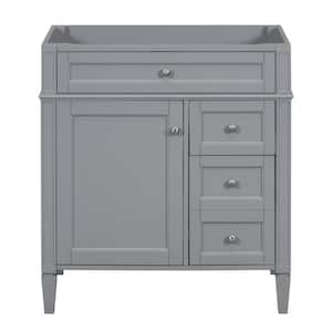 17.87 in. W x 29.30 in. D x 33.00 in. H Bath Vanity Cabinet without Top in White