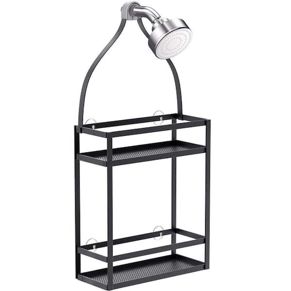 Dracelo Shower Caddy Organizer, Mounting Over Shower Head Or Door, Extra  Wide Space with Hooks for Razorsand in Black B07YXMWQ48 - The Home Depot