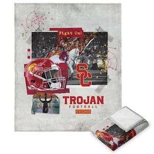 Football Love USC Silk Touch Polyester Throw Blanket