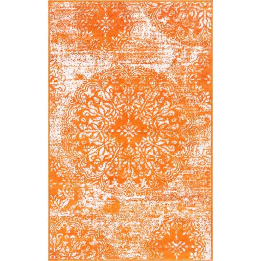 Sofia Grand Orange 3' 3 x 5' 3 Area Rug price history on PriceWatchPro
