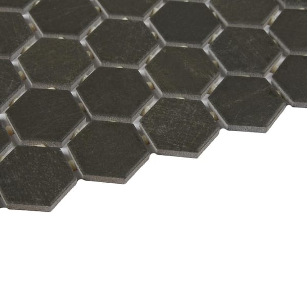 Marazzi Moroccan Concrete Charcoal 11 in. x 10 in. Glazed Ceramic