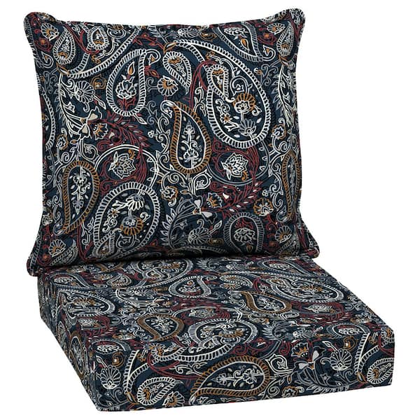 Deep Seating Lounge Chair Cushion, Paisley Patio Chair Cushions