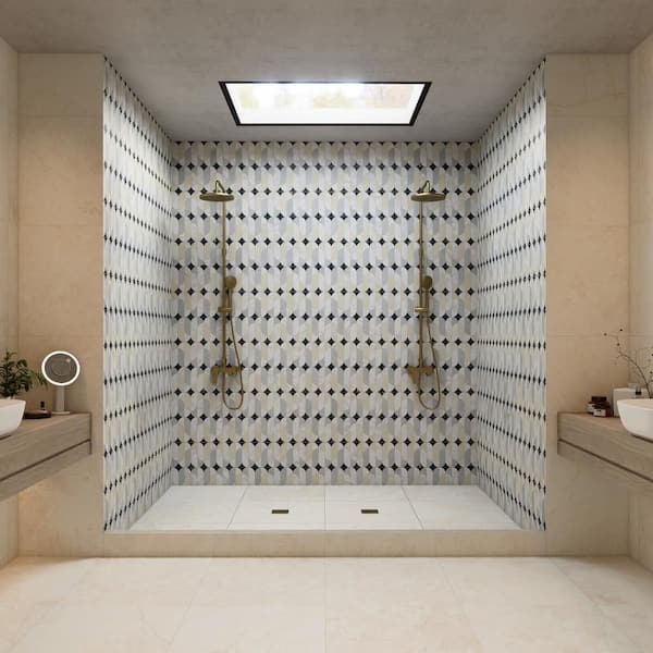 Reve Ovales Deco 24 in. x 47 in. Porcelain Floor and Wall Tile (15.5 sq. ft. /Case)